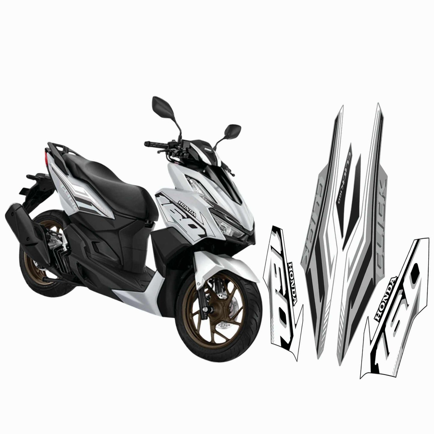 HONDA CLICK FULL DECALS 160 / HONDA CLICK FULL STICKERS 160 / CLICK 160 STICKER