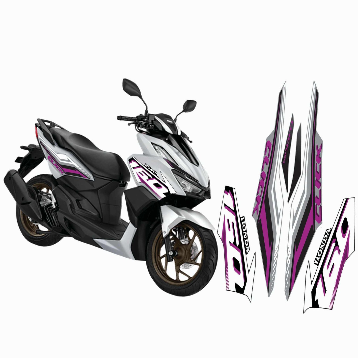 HONDA CLICK FULL DECALS 160 / HONDA CLICK FULL STICKERS 160 / CLICK 160 STICKER