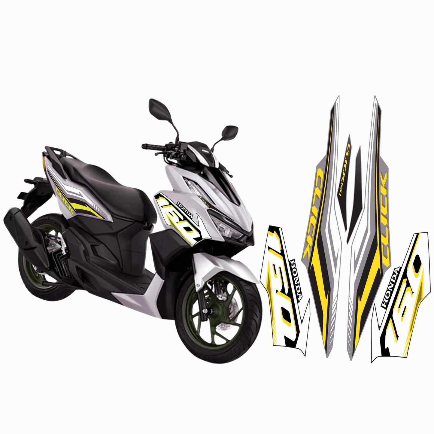 HONDA CLICK FULL DECALS 160 / HONDA CLICK FULL STICKERS 160 / CLICK 160 STICKER