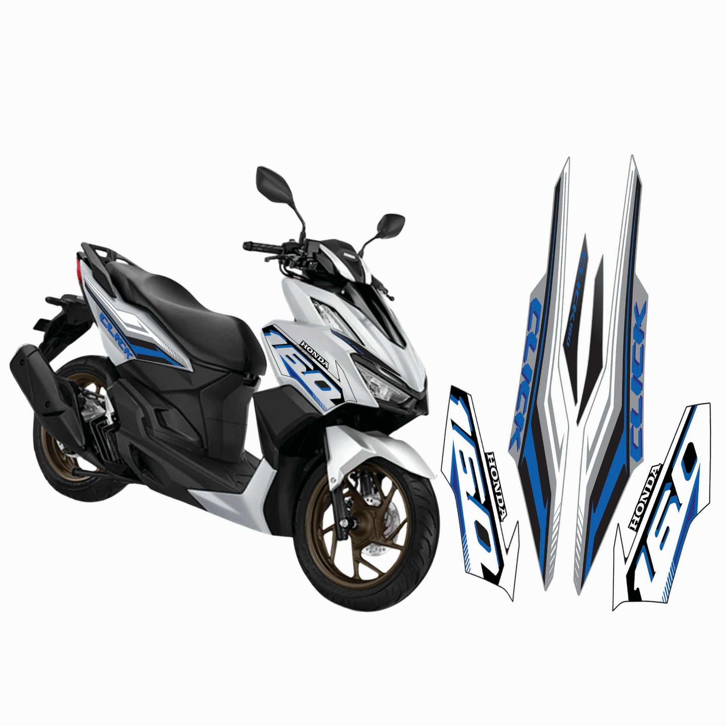 HONDA CLICK FULL DECALS 160 / HONDA CLICK FULL STICKERS 160 / CLICK 160 STICKER