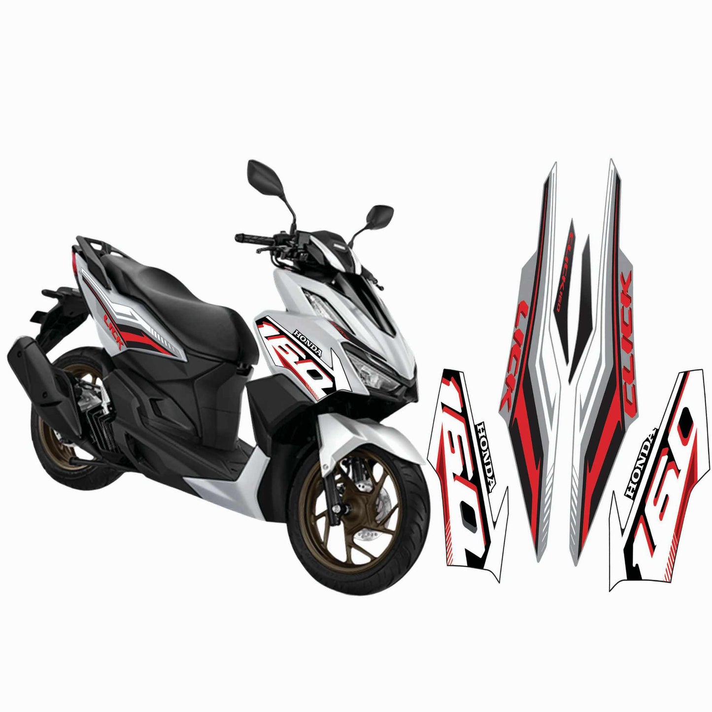 HONDA CLICK FULL DECALS 160 / HONDA CLICK FULL STICKERS 160 / CLICK 160 STICKER