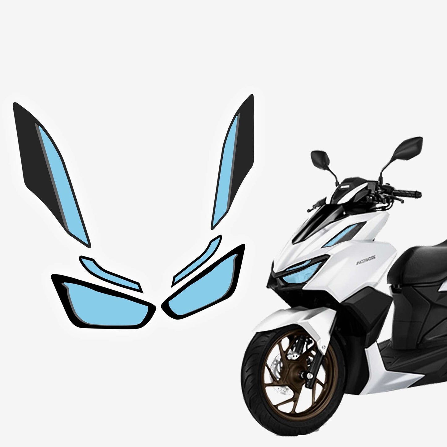 HONDA CLICK 160 NEW KILAY TINT STICKERS/ NEW KILAY TINT STICKERS FOR CLICK 160/ CLICK 160 STICKERS