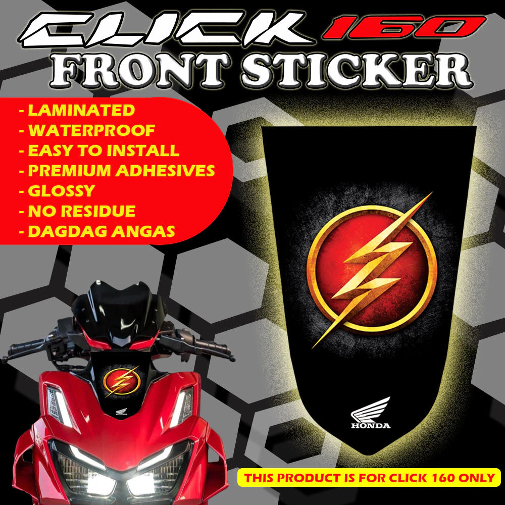 HONDA CLICK 160i FRONT STICKER/ CLICK 160 ACCESSORIES / CLICK 160 STICKERS /CLICK 160 FRONT STICKER