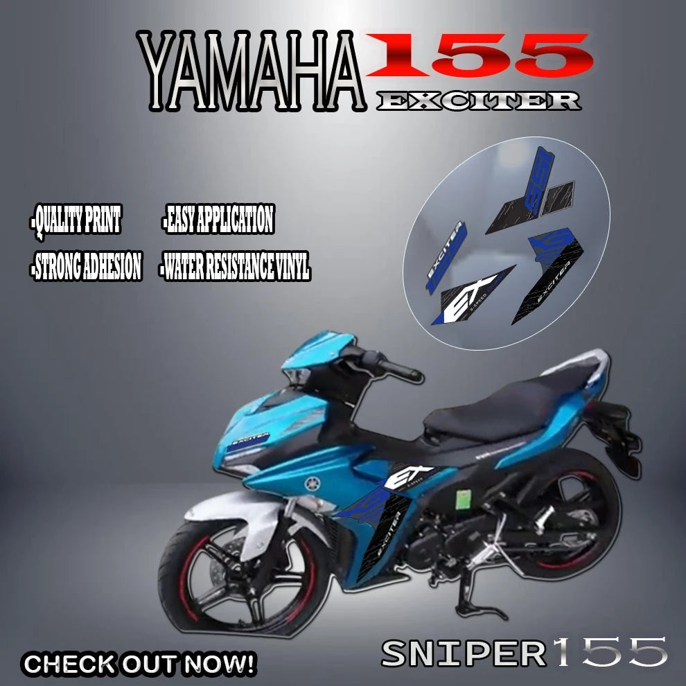FULL DECALS FOR SNIPER155 EXCITER DESIGN STICKER/ YAMAHA SNIPER155 STICKER/ YAMAHA SNIPER ACCESSORI
