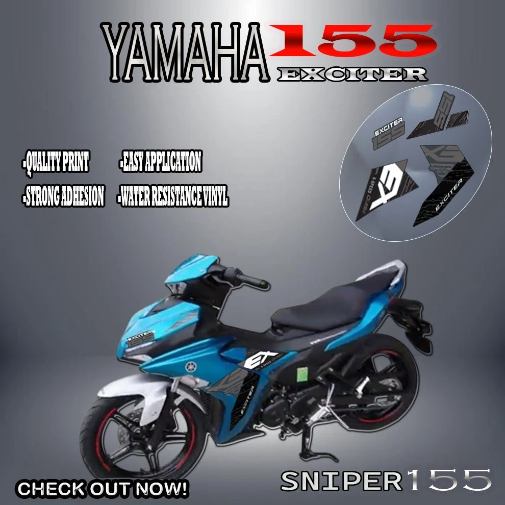 FULL DECALS FOR SNIPER155 EXCITER DESIGN STICKER/ YAMAHA SNIPER155 STICKER/ YAMAHA SNIPER ACCESSORI