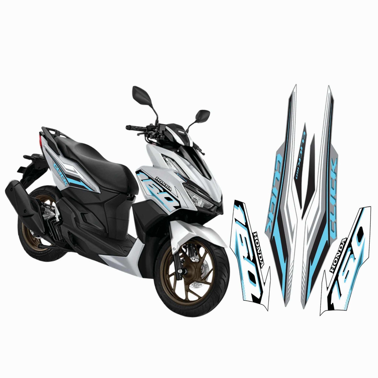 HONDA CLICK FULL DECALS 160 / HONDA CLICK FULL STICKERS 160 / CLICK 160 STICKER