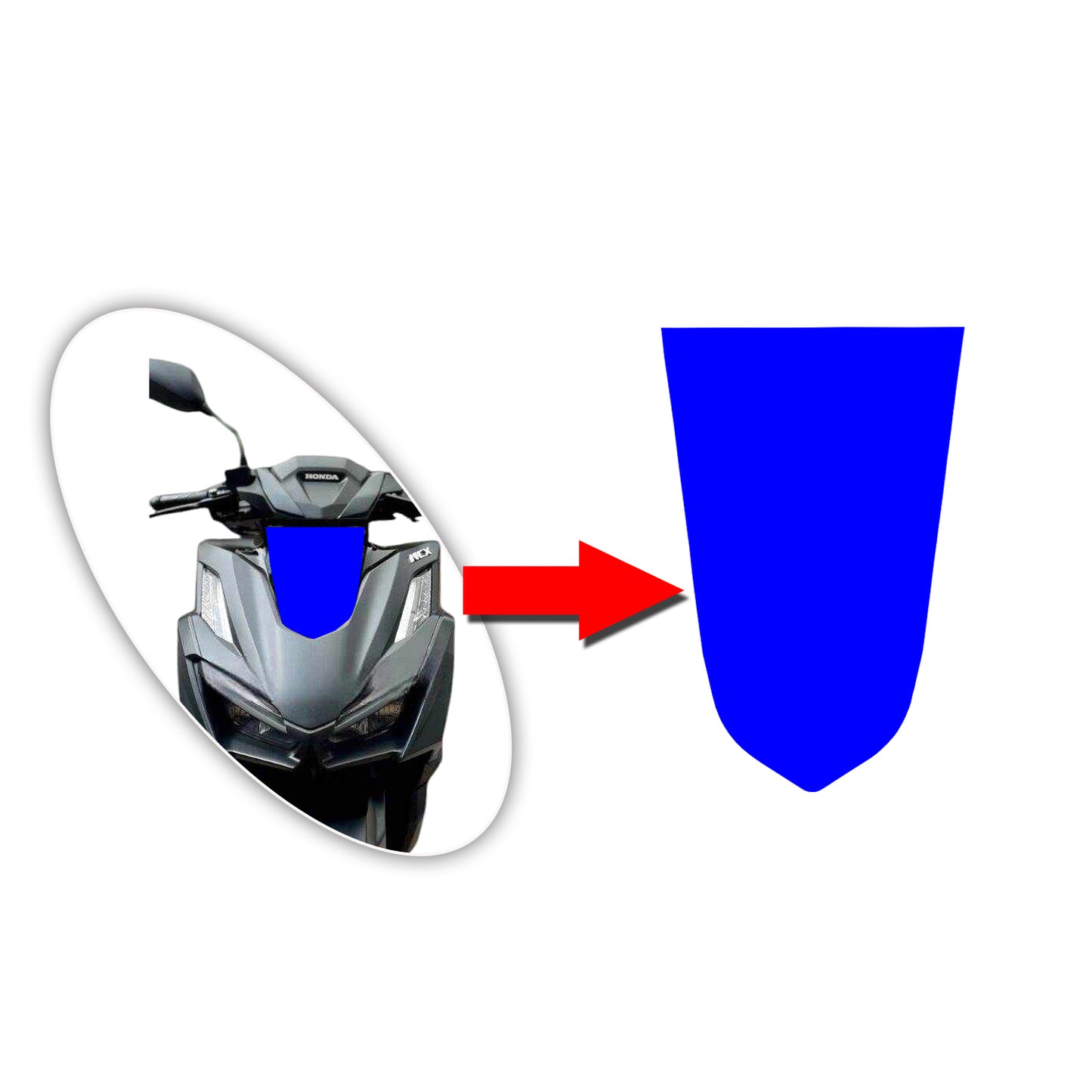 HONDA CLICK FRONT "CUT" FIT FOR CLICK 160 MOTORCYCLE