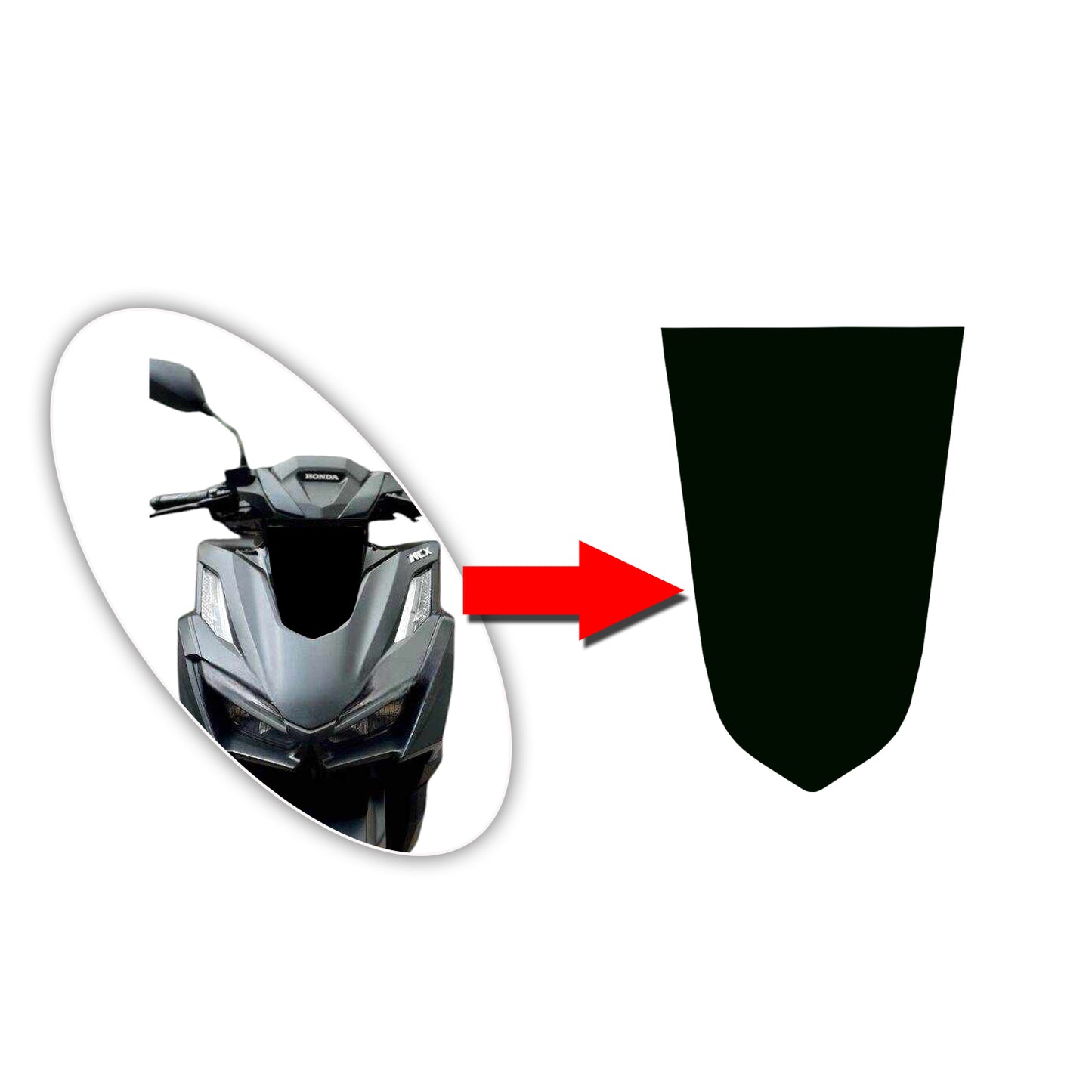 HONDA CLICK FRONT "CUT" FIT FOR CLICK 160 MOTORCYCLE