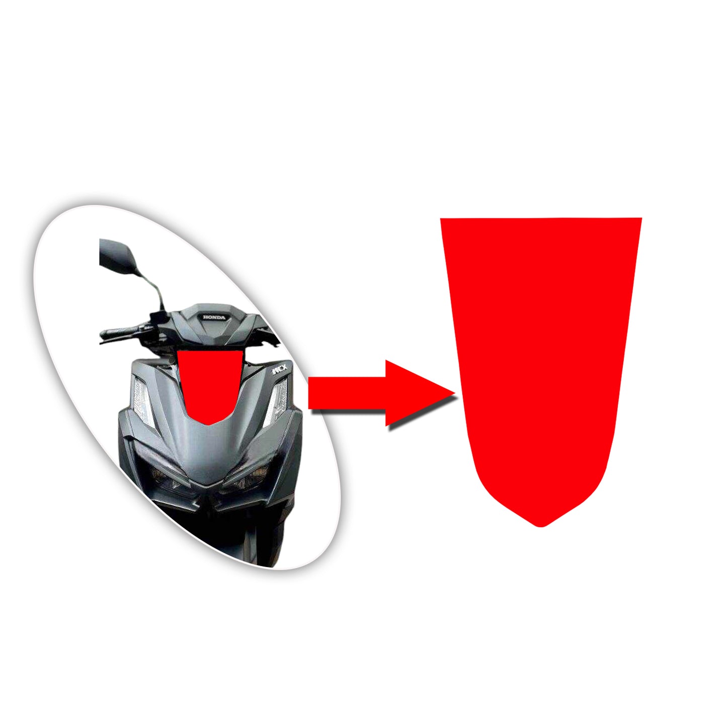 HONDA CLICK FRONT "CUT" FIT FOR CLICK 160 MOTORCYCLE