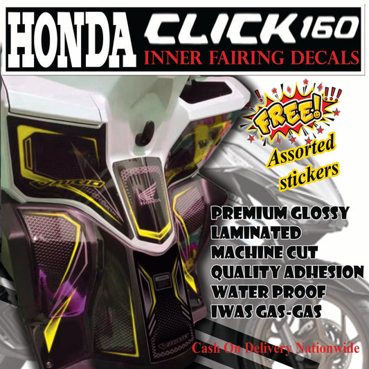 Vario design Honda Click 160 Inner fairing sticker Click 160 Accessories sticker and decals