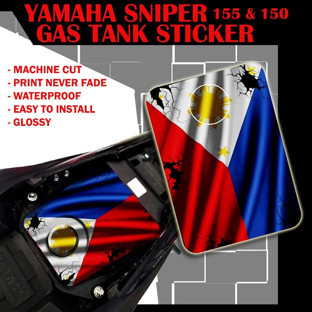 YAMAHA SNIPER 155 & 150 GAS TANK STICKER / YAMAHA SNIPER GAS TANK STICKER / YAMAHA SNIPER STICKER