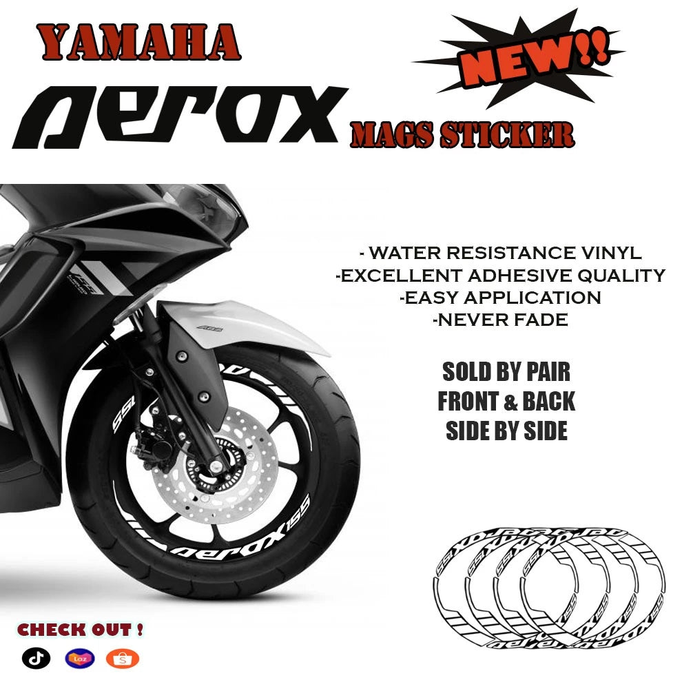 YAMAHA AEROX 155 NEW MAGS STICKER DESIGN /YAMAHA AEROX 155 STICKER /YAMAHA ACCESSORIES