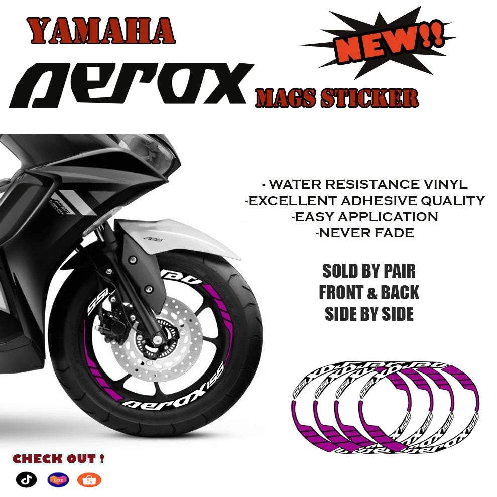 YAMAHA AEROX 155 NEW MAGS STICKER DESIGN /YAMAHA AEROX 155 STICKER /YAMAHA ACCESSORIES