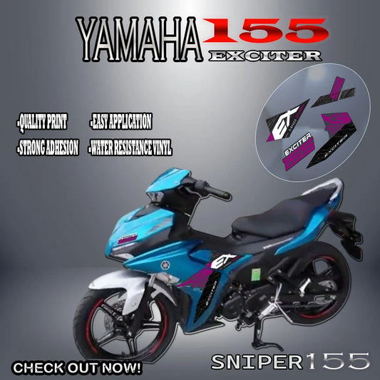 FULL DECALS FOR SNIPER155 EXCITER DESIGN STICKER/ YAMAHA SNIPER155 STICKER/ YAMAHA SNIPER ACCESSORI