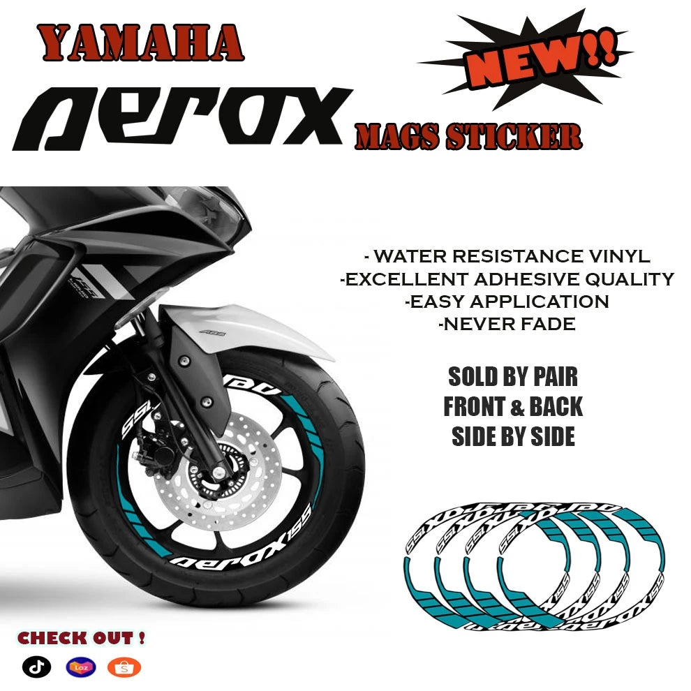 YAMAHA AEROX 155 NEW MAGS STICKER DESIGN /YAMAHA AEROX 155 STICKER /YAMAHA ACCESSORIES