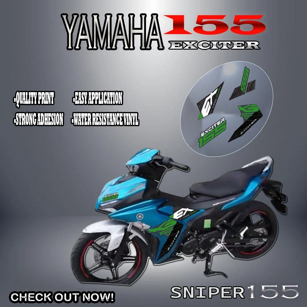 FULL DECALS FOR SNIPER155 EXCITER DESIGN STICKER/ YAMAHA SNIPER155 STICKER/ YAMAHA SNIPER ACCESSORI