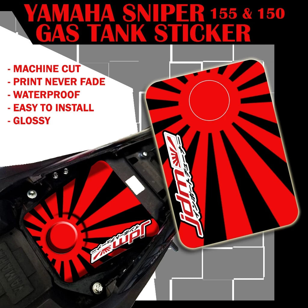 YAMAHA SNIPER 155 & 150 GAS TANK STICKER / YAMAHA SNIPER GAS TANK STICKER / YAMAHA SNIPER STICKER