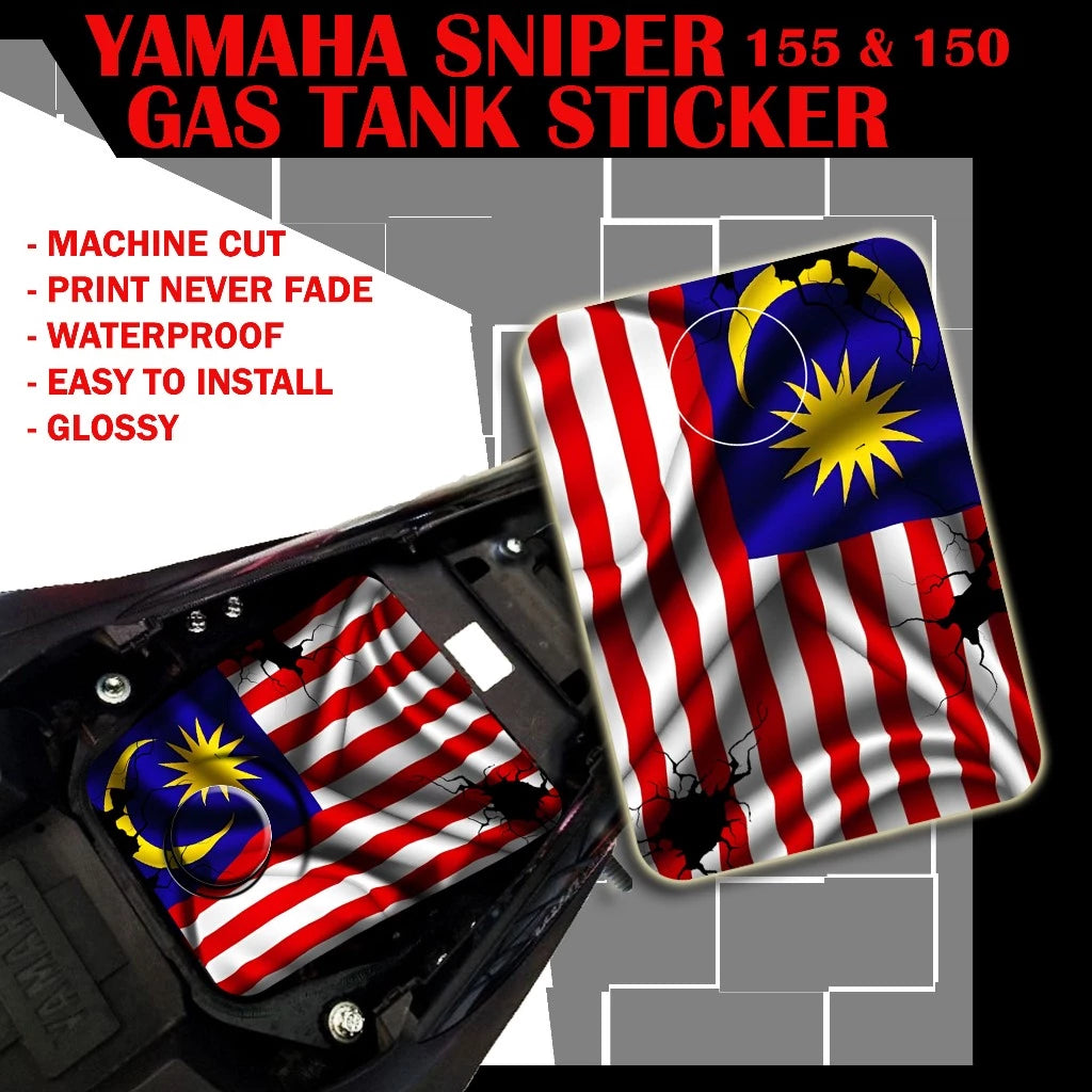 YAMAHA SNIPER 155 & 150 GAS TANK STICKER / YAMAHA SNIPER GAS TANK STICKER / YAMAHA SNIPER STICKER